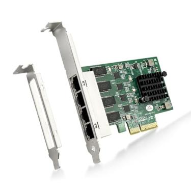 Imagem de Placa adaptador de rede de 4 portas 2,5 G com controlador Realtek RTL8125BG, porta Quad RJ-45, placa PCI Express Gigabit Ethernet compatível com Windows/Windows Server/Linux/Ubuntu/Centos/Vmware