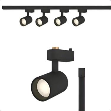 Imagem de Trilho Eletrificado 2M + 7 Spots Led 10w 6000k Bivolt Preto 110V 220V