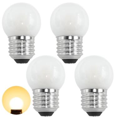 Imagem de PaeorRorL Lâmpada Led De Baixa Potência G40 1,5 W, Equivalente A 15 Watts, Base E26, Lâmpadas G14 Potência, Foscas, Brilho Suave 150 Lúmens, Branco Quente 2700 K, Cri 95+, Eficiência Energética (Pac