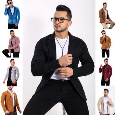 Imagem de Blazer Masculino Slim Fit - Debatt Jeans, Preto, GG