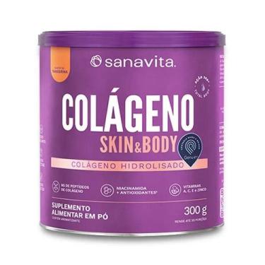Imagem de Colágeno Skin e Body Sabor Tangerina 300g Sanavita