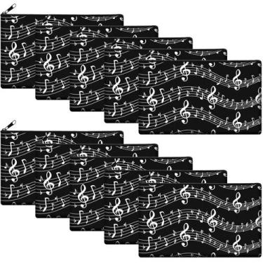Imagem de Bolsa de cosméticos Sweetude 10 peças Musical Note 18x11 cm