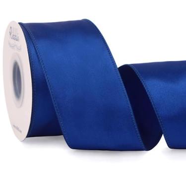 Imagem de Ribbon Ribbli azul royal com fio 6,35 cm x 18,29 cm