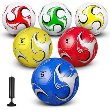 Imagem de Set de 6 Balones de Fútbol Talla 5 Deekin con Bomba para Interior y Ex