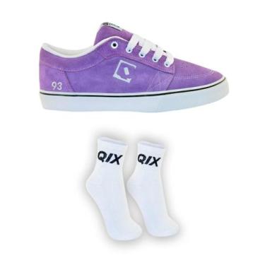Imagem de KIT Tênis QIX Ninety Three e MEIA QIX Vulcan Conforto Baixo Básico, 42