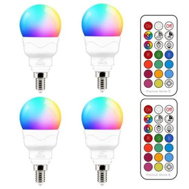 Imagem de Lâmpadas LED ILC E12 5W (equivalente a 40W) RGB 2700K (pacote com 4)