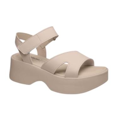 Imagem de Sandália Papete Plataforma Casual Conforto Dakota Y9692 (Nude, BR, Adulto, Numérico, 36)