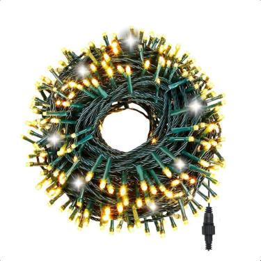 Imagem de Cordão Pisca 100 Leds Fixo Strobo Prova D`Água 10M-Quente