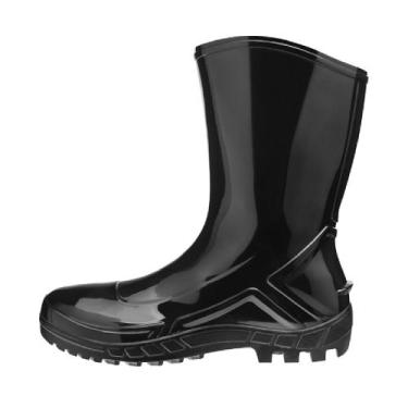 Imagem de Bota Preta PVC Cano Médio N37 - 700453-37 - MARLUVAS