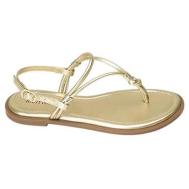 Imagem de SANDALIA RAFITTHY FEMININA RASTEIRA CASUAL 18.56005A DOURADO-Feminino