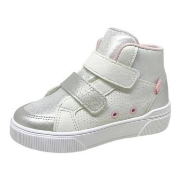 Imagem de Bota Casual Infantil Menina Conforto Metalizado Klin Sky