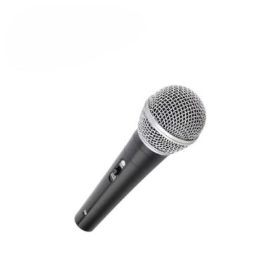 Imagem de Microfone com fio profissional Cabo de 5 metros Interruptor de alimentação Saída P10 (1)