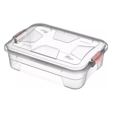 Imagem de Caixa Organizadora Pequena Transparente com Tampa e Travas 10 Litros (1)