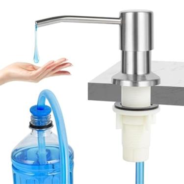 Imagem de Dispenser Detergente Embutido Granito Mangueira Cuba Pia Aço