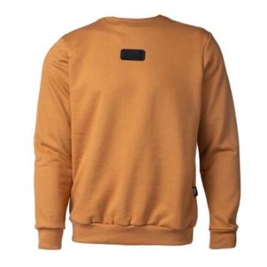 Imagem de Moletom Masculino Over Surf Logo Relevo Caramelo-Masculino