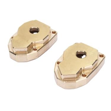 Imagem de RiToEasysports Capas de Portal RC, 2 Peças 1/7 de Latão Exterior Tampa do Portal da Junta de Direção Projetada Especificamente para Caber Em Carros RC MK07