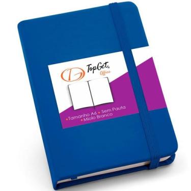 Imagem de Caderneta de Anotações 9x14cm 80 Folhas Sem Pauta - TopGet, Azul Royal