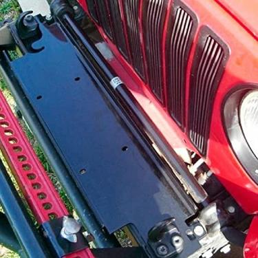 Imagem de Rugged Ridge Placa de montagem do guincho 11238.10; Jeep Wrangler 87-06