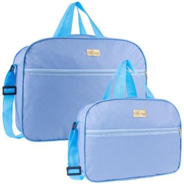 Imagem de Kit Bolsa Mala Maternidade Bebe Várias Cores Menina/Menino Cor:Azul Cl