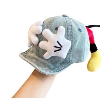 Imagem de Boné Ajustável Infantil Mickey Mouse Estilo Cowboy Com Estampa De Pata