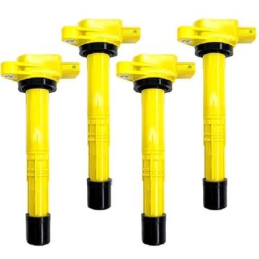 Imagem de Bobina de Ignição Automotiva 099700070 099700073 099700115 4 peças Bobina de Ignição Para Accord Para Civic Para CR-V L4 2.4L 2007-2009 (Vermelha)