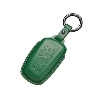 Imagem de Capa para chave de carro, protetor de suporte, compatível com BMW 1 3 5 7 Série X1 X3 X4 X5 F10 F15 F16 F20 F30 F18 F25 M3 M4 E34 Acessório(B-green keychain)