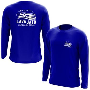 Imagem de Camiseta Manga Longa Lava Jato - Estampa Norte, Preto, M