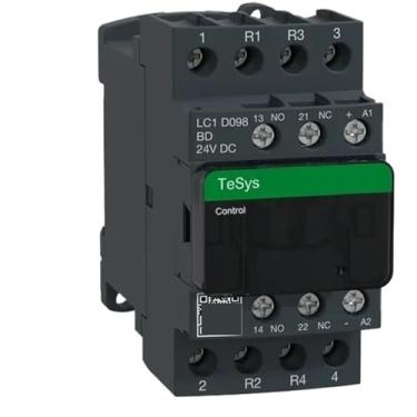 Imagem de 1 peça LC1D098 4 estágios contator BD M7C F7 MD FDC 2NO+2NC contator 24VDC contator (LC1D098 EDC DC48V)