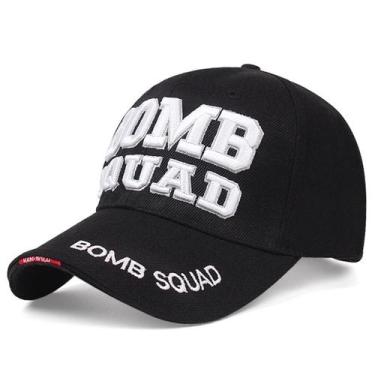 Imagem de Boné de beisebol Bombs Squads Anime Snapback Hip-Hop Preto - yiweisai