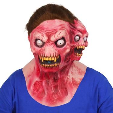 Imagem de Máscara de cosplay Aliens Doubles Heads Halloween Latex 340g - yiweisa