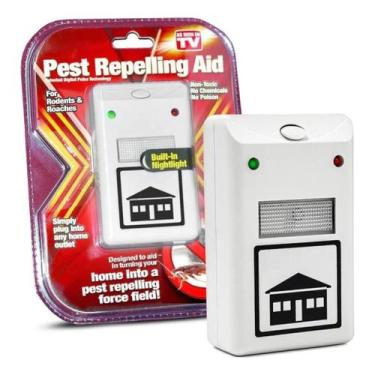 Imagem de Repelente Eletrônico Tomada Luz Noturna Espanta Rato Barata Insetos Mu
