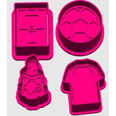 Imagem de EJETOR Modelado Doce Marcador GALO CAMPO BOLA CAMISA TIME FUTEBOL Brig