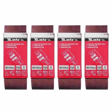Imagem de Kit Lixa Cinta 610 X 100 Gr 120 C/ 03 Pc 7429155 4 Un - MTX