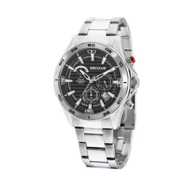 Imagem de Relógio seculus masculino cronografo prata 77157g0svna1