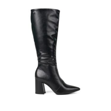 Imagem de Bota Feminina Dakota Cano Alto Tendência Salto Bloco D2172, 36, Preto