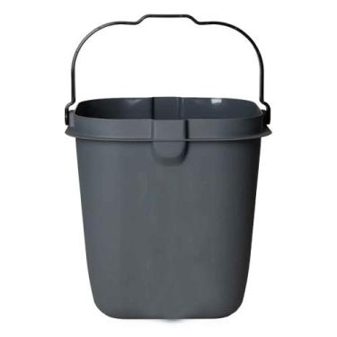 Imagem de Balde Quadrado 15 Litros Premium Chumbo - Paramount Plasticos