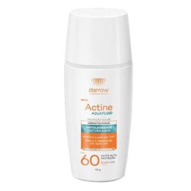 Imagem de Protetor Solar Facial Com Cor Darrow - Actine Aquafluid FPS 60 Claro/Médio-Unissex
