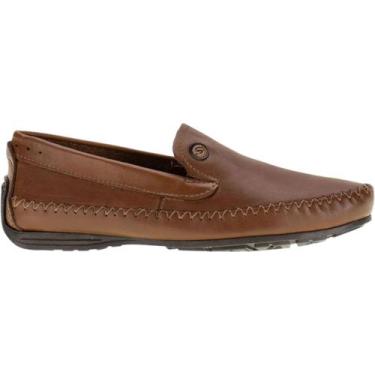Imagem de Sapato Mocassim Pegada Anilina Masculino, Pinhao, 41