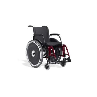 Imagem de Cadeira de Rodas AVD Aluminío AVD 44 CM Vinho - Ortobras