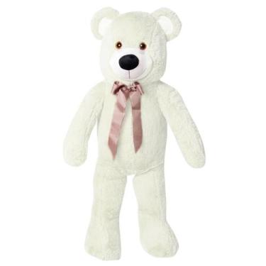 Imagem de Pelúcia Infantil - 80 cm - Urso Rafael - M - Marfim - W.U. Bichos de P
