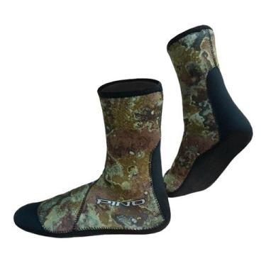 Imagem de Meia Viper Marrom Neoprene 3mm Camuflado Mergulho Pesca Sub - Grouper,