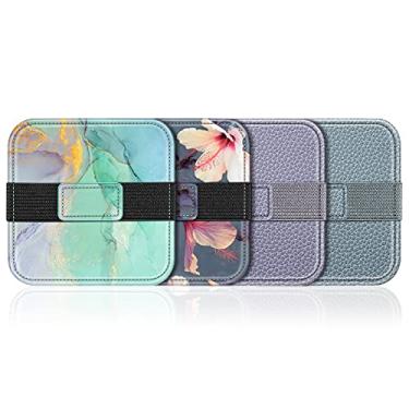 Imagem de Fintie Bloco de limpeza de tela, [pacote com 4] Toalhetes de pano macio com alça elástica para iPad, iPhone, MacBook, tablets, laptop (Hibisco florescendo)