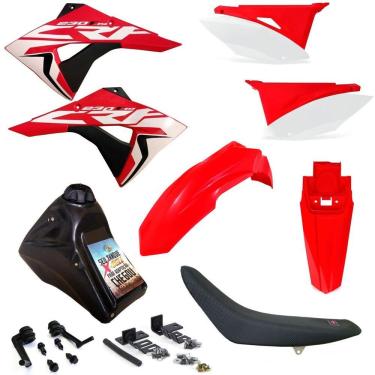 Imagem de Kit Plástico Biker Next Completo Crf 230 Adaptável Xr 200 Xr 250