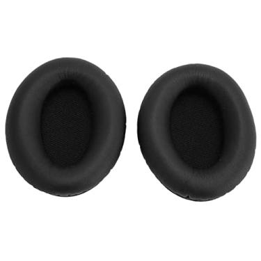 Imagem de Almofadas de Ouvido para Edifier H840 H850, Almofadas de Ouvido para Fones de Ouvido Almofadas de Substituição de Couro Artificial de Baixo Aprimorado para Edifier H840 H850, Preto