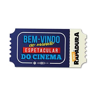 Imagem de Placa Decorativa 30x15 Cinema com Rapadura - Mundo espetacular do cinema (AZUL)