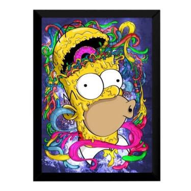 Imagem de Incrivel Quadro Decorativo Simpsons Homer Psicodelico 42x29c