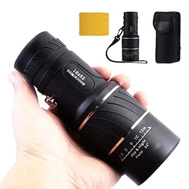 Imagem de Telescópio monocular 40X60 HD Telescópio celular com suporte para celular tripé para escalada de observação de pássaros concerto preto à prova d'água