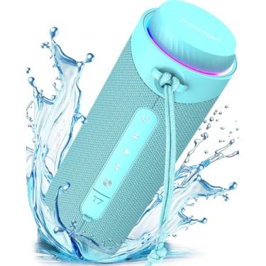 Imagem de Caixa de Som TR0NSMART T7, Bluetooth 5.3, Portátil, Potência de 30w, Proteção contra água IPX7 Impermeável, Luzes LED, Som Stereo de Alta Fidelidade, e com EQ para Festas, Viagens (Verde)