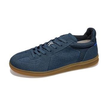 Imagem de Rothy's O tênis RS01 masculino, casual, moderno, feito de garrafas de plástico reciclado e lavável na máquina, Azul marino, 38
