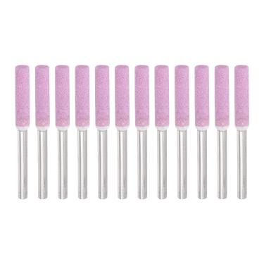 Imagem de HARFINGTON 2 pacotes (12 peças) Afiador de motosserra de cerâmica 5/81.3 cm 4 mm cabeça cilíndrica motosserra elétrica motosserra